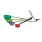 Hello Honey 4-Piece Enameled Stainless Steel Measuring Spoons with Colored Edges and Leather Tie, Multicolor